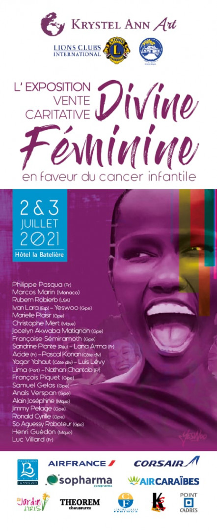 Expostition caritative "Divine Féminine" en faveur du cancer infantile