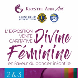 Expostition caritative "Divine Féminine" en faveur du cancer infantile